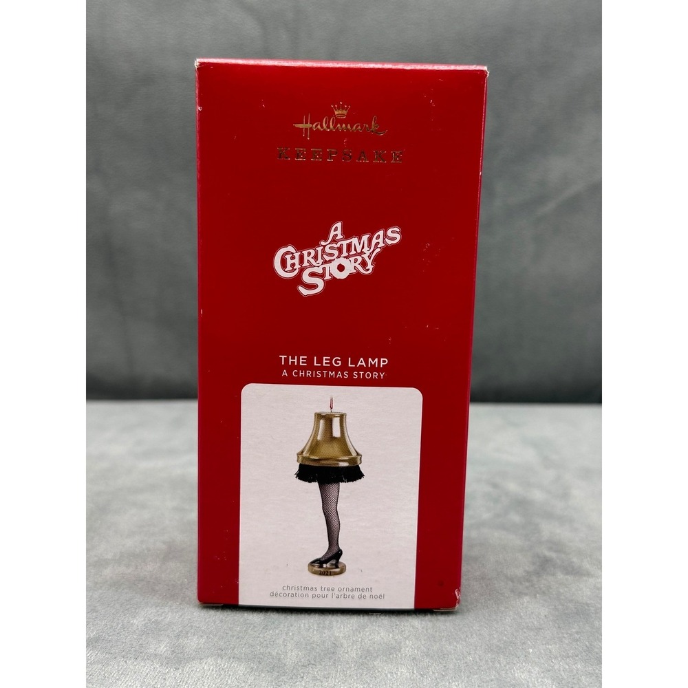 NEW Hallmark Keepsake A Christmas Story Leg Lamp 2021 Ornament Porcelain